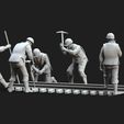 76.53.jpg workers railway 3D print model