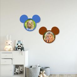 Untitled-3 copy.jpg Fichier STL Cadre photo Mickey pour enfants・Design pour imprimante 3D à télécharger