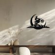 mockup_01.jpg 026 Motocross Rider Mountain Wall Decor Art Laser Cut 3D Print Files