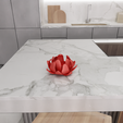 untitled4.png 3D Lotus Flower Tea Light Holder for Valentine Gift with 3D Stl File & Valentines Decor, 3D Printed Decor, Flower Gift, Flower Decor