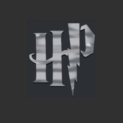 1.jpg STL file Harry Potter Initials Logo・3D print design to download, Nayibe
