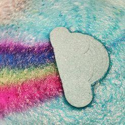 rainbowwatersample1.jpg Файл STL Форма для бомбочек для ванны Гибридное радужное облако - КОММЕРЧЕСКАЯ ЛИЦЕНЗИЯ・3D модель для печати скачать