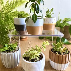 60CECE08-4052-4E87-BE04-CDD4958C54F0.jpeg STL file SET OF 7 MODERN PLANTERS - RECYCLE FILAMENT・3D printable model to download