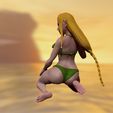 wip5.jpg princess zelda - swimsuit - hyrule warriors 3d print figurine 3D print model