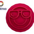 emoji brýle.jpg Cookie stamp + cutter -  Emoji 5
