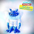 Dan-Sopala-Flexi-Factory-Yeti_3mf.jpg FLEXI PRINT-IN-PLACE STANDING YETI