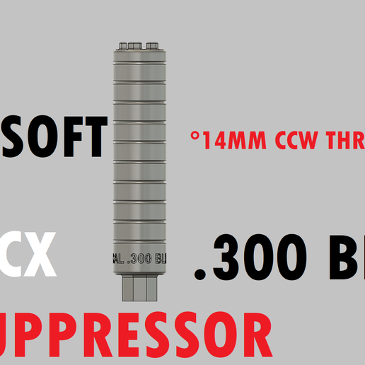 MCX SUPPRESSOR AIRSOFT 3D model