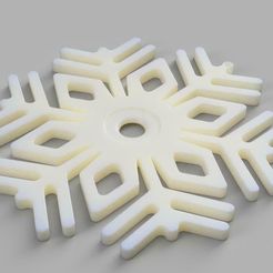 S4-v87.jpg STL file Snowflake Ornament version 4・3D print design to download