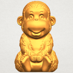 A01.png Бесплатный 3D файл Monkey A01・Дизайн для загрузки и 3D-печати, GeorgesNikkei