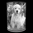 Vue-on_1.png STL file Golden Retriever Lamp・3D printer model to download