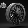 Logarius_Wheel_Render_BW.jpg Logarius Wheel Bloodborne Life Size Prop STL