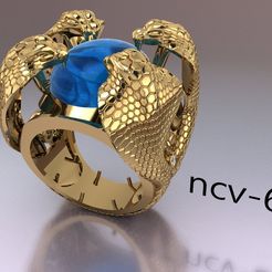 ncv-68.jpg Файл 3D Snake ring・Шаблон для 3D-печати для загрузки, hobachnam