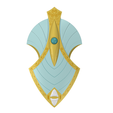 Elven-Shield.png Sea Elf Shell kite Shield | Fantasy Elven Prop | D and D Themed Item | By CC3D