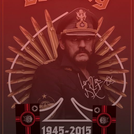 Lemmy tribute 3D model