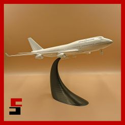 cults3D-1.jpg Fichier 3D Avion Boeing 747 - Échelle 400 1/200・Modèle à imprimer en 3D à télécharger, sliceables