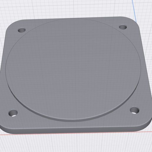 Aircraft instrument hole blanking plate 3D model