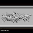 006.jpg Race Horse wood carving file stl OBJ and ZTL for CNC