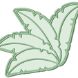 Hojas_e.png Jungle leaves cookie cutter