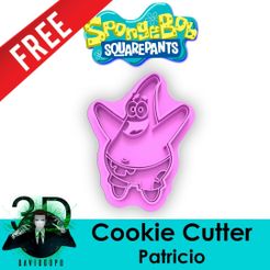 MarketingFree_PatricioPacifico.jpg Free STL file PATRICIO COOKIE CUTTER / SPONGEBOB SQUAREPANTS・3D printing idea to download