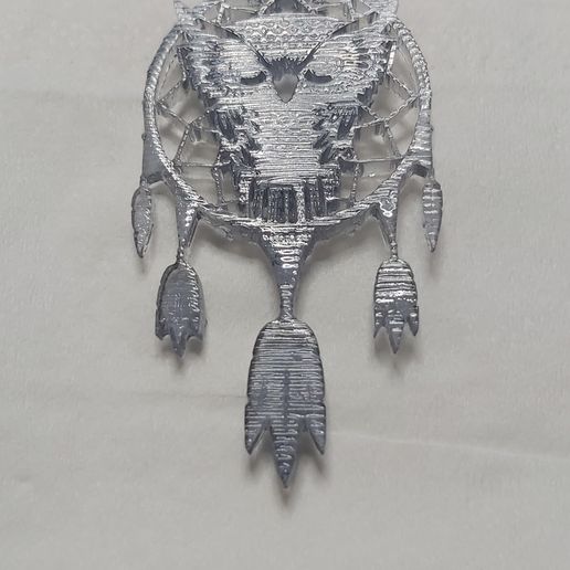 owl dream catcher earring 3D model