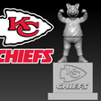 bnbb.png NFL - Kansas City Chiefs mascot statue - 3d Print