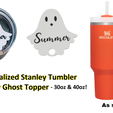 Stanley Tumbler 30 & 40oz Ghost Topper – Grace & Co. Designs 