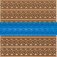 6565656.jpg Greek pattern clay roller stl / pottery roller stl / Aztec pattern clay rolling pin /ethnic pattern  cutter printer