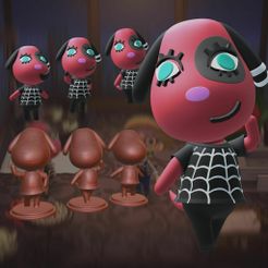 cults3D-12.jpg STL file Animal Crossing Cherry Figurine Miniature・3D printable model to download