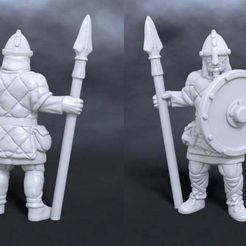 nord_warrior.jpg Fichier STL gratuit Guerrier nordique avec une lance et un bouclier・Modèle à télécharger et à imprimer en 3D