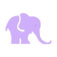 elefante.stl Elephant-shaped cell phone holder or holder