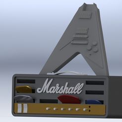 1.jpg STL-Datei 3D Printed Guitar Pick Holder!・3D-Drucker-Vorlage zum herunterladen