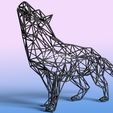 wolf-10.jpg Wolf - Resin print - Wire art