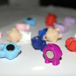 Marvin_KeyChain_Magnetic_01.JPG Free STL file Magnetic Marvin Key Chain・3D printable model to download