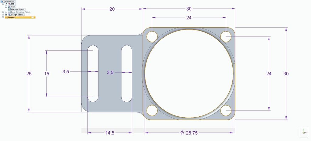 Free 3D file Dmyco E3D z Sensor holder for 30mm fan・3D print object to ...