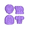 BuzzlightyearCheburashkaDoraemonGarythesnail.stl Cookie Cutters - Animation Characters
