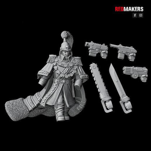 Z5.jpg Download file Royal Regiment - Officer of the Imperial Force • 3D printable template, RedMakers