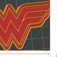 wwoman1.png combo cutter x2 Wonder Woman - Wonder Woman x2 cookie cutter