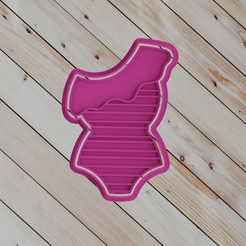 1.png STL file COOKIE CUTTER bikini・3D print object to download