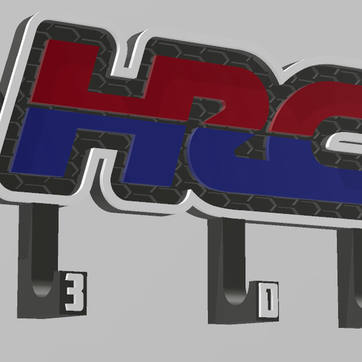 🔑 HRC KEY RING HOLDER・ 3MF File for 3D printing・Cults
