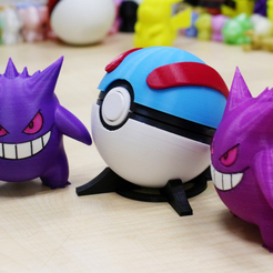 2016-10-26_10-44-19.png Free STL file Gengar / ゲンガー / 耿鬼 -- Pokemon・Object to download and to 3D print