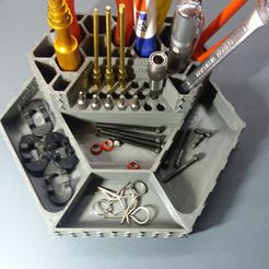 Hex-Tool-Gross-3.jpg STL file RC Tool Holder - Hex Tool・Design to download and 3D print