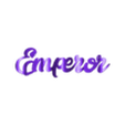 Text Flip - Emperor 2.0.stl Text Flip - G.O.A.T.