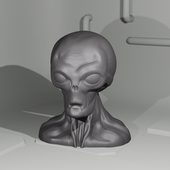 AlienBust.png Buste d'extraterrestre gris