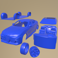 c07_005.png STL file Alfa Romeo Giulia Quadrifoglio 2016 PRINTABLE CAR IN SEPARATE PARTS・Design to download and 3D print