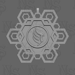 n7-paragon-ornament.jpg STL File only - Mass Effect (Paragon) Ornament
