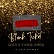 Blank-Ticket-Template.png Ticket Template - Personalized-make your own ticket-fake ticket Gift -Party decoration -cake decor - love coupons
