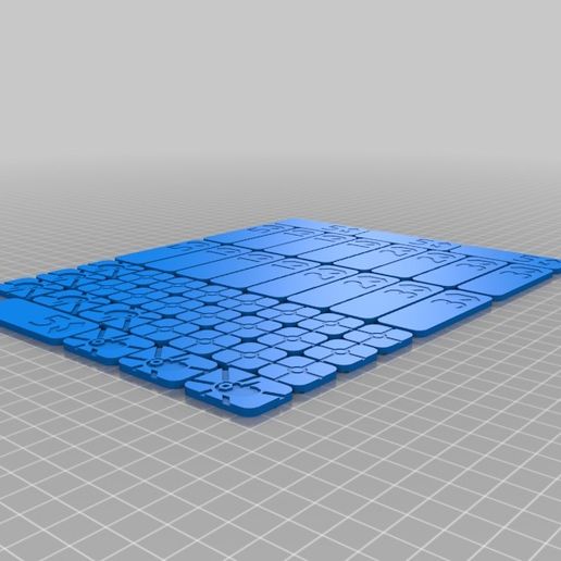Netrunner tokens: prime denominations with emboss design 3D model