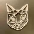 52670A66-165C-43CE-BE36-3C4E72ECFA0A_1_201_a.jpeg 2D lowpoly Cat wall decoration