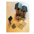 Image_4.png STL file BirdHouse - Nichoir à oiseau - Cabane à oiseau・Model to download and 3D print