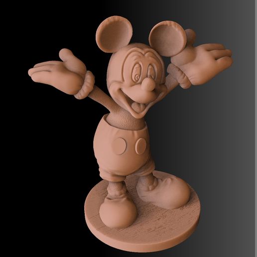 ZBrush-Document4.jpg Mickey Mouse.3D druckbar.STL.